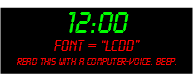 LCD Font Visio Shape