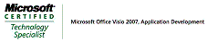 Microsoft Certified Technology Specialist - Microsoft Office Visio 2007, Application Development