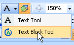 text block tool