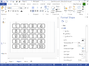 numbers-in-boxes-in-visio